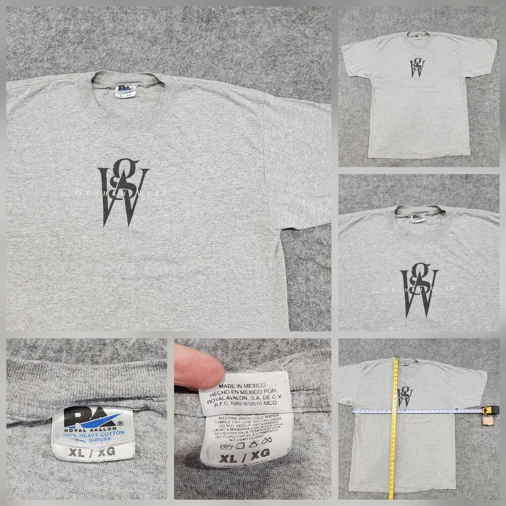 VTG‎ 90s Y2K Graham Webb Womens Adult XL Promo Graphic T Shirt